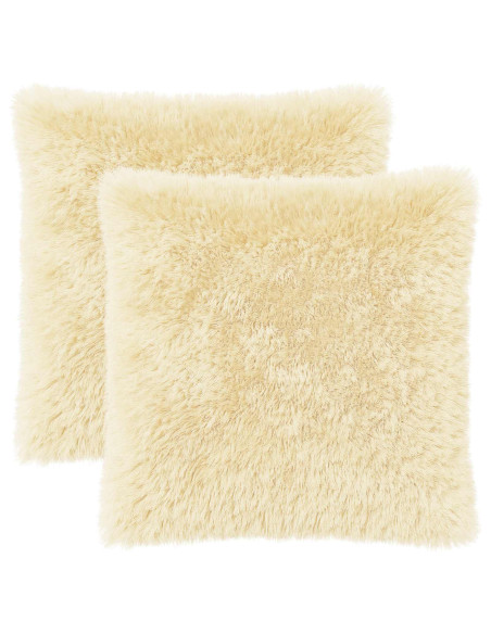 Federa 2 pcs HEERLEN Crema 65 x 65 cm Fleece PV