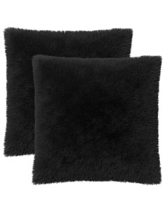 Federa 2 pcs HEERLEN Nero 65 x 65 cm Fleece PV