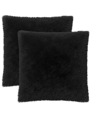 Federa 2 pcs HEERLEN Nero 65 x 65 cm Fleece PV