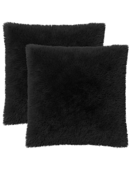 Federa 2 pcs HEERLEN Nero 65 x 65 cm Fleece PV