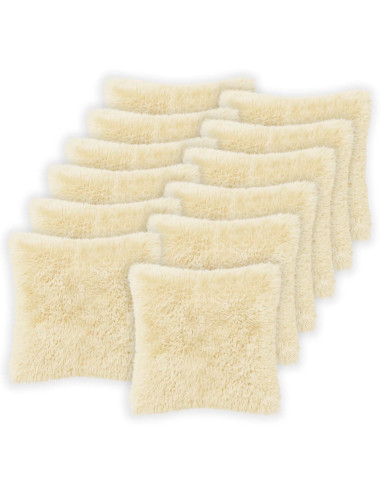 Federa 12 pcs HEERLEN Crema 50 x 50 cm Fleece PV
