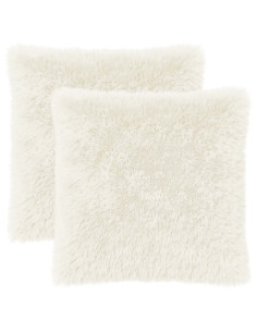 Federa 2 pcs HEERLEN Bianco 65 x 65 cm Fleece PV