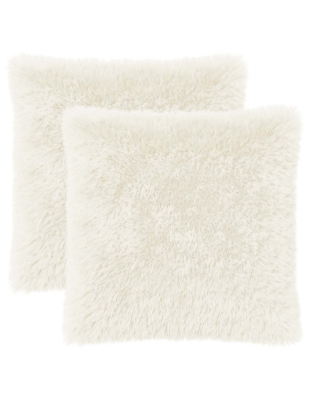 Federa 2 pcs HEERLEN Bianco 65 x 65 cm Fleece PV