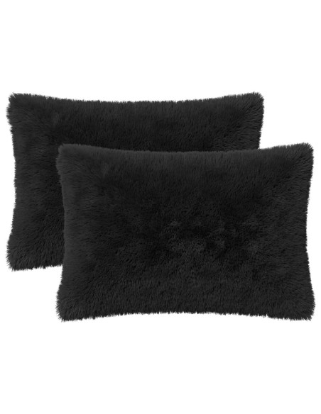 Federa 2 pcs HEERLEN Nero 40 x 60 cm Fleece PV