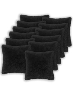 Federa 12 pcs HEERLEN Nero 50 x 50 cm Fleece PV