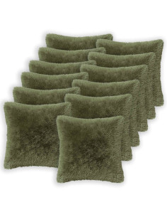 Federa 12 pcs HEERLEN Verde 50 x 50 cm Fleece PV