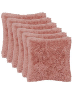 Federa 6 pcs HEERLEN Rosa 50 x 50 cm Fleece PV