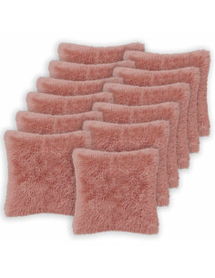 Federa 12 pcs HEERLEN Rosa 50 x 50 cm Fleece PV