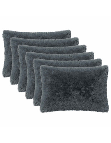 Federa 6 pcs HEERLEN Antracite 50 x 75 cm Fleece PV