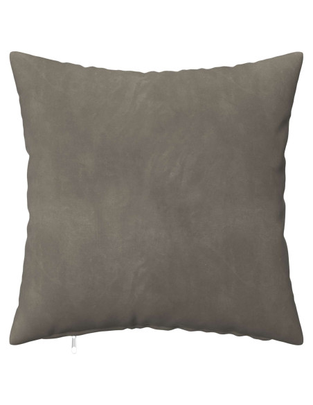 Federa 6 pcs HEERLEN Grigio Chiaro 45 x 45 cm Velluto