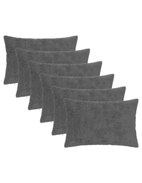 Federa 6 pz HEERLEN Grigio Scuro 50 x 70 cm