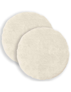 Federa 2 pz HEERLEN Bianco Ø 50 cm Pelliccia di Coniglio Finta