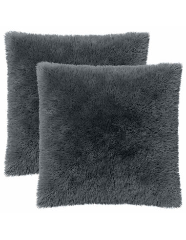 Federa 2 pcs HEERLEN Antracite 65 x 65 cm Fleece PV