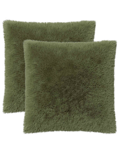 Federa 2 pcs HEERLEN Verde 55 x 55 cm Fleece PV