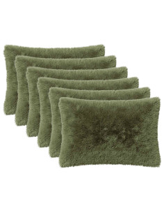 Federa 6 pcs HEERLEN Verde 50 x 75 cm Fleece PV