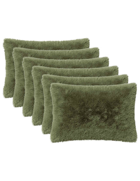 Federa 6 pcs HEERLEN Verde 50 x 75 cm Fleece PV