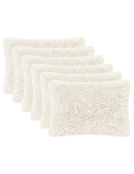 Federa 6 pcs HEERLEN Bianco 50 x 75 cm Fleece PV