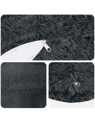Federa 6 pcs HEERLEN Antracite Ø 50 cm Fleece PV