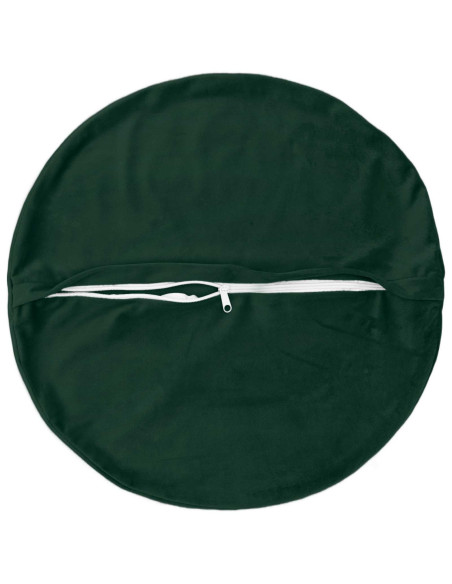 Federa 2 pcs HEERLEN Verde Scuro Ø 60 cm Velluto