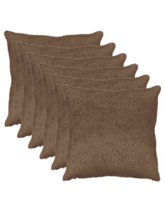 Federa 6 pz HEERLEN Marrone Chiaro 55 x 55 cm