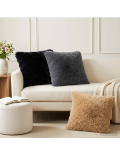 Federa 6 pcs HEERLEN Antracite 55 x 55 cm Fleece PV
