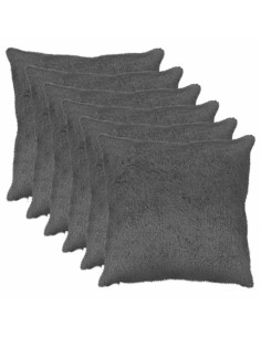 Federa 6 pz HEERLEN Grigio Scuro 65 x 65 cm