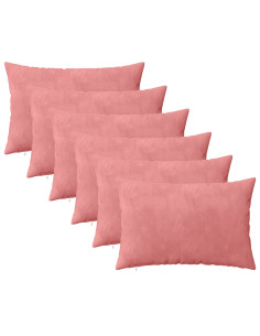 Federa 6 pcs HEERLEN Rosa 50 x 70 cm Velluto