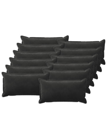 Federa 12 pcs HOUTEN Nero 40 x 80 cm Velluto