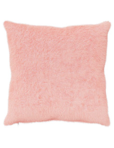 Federa 2 pz HEERLEN Rosa 65 x 65 cm Pelliccia di Coniglio Finta 2