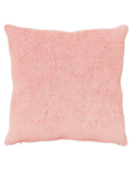 Federa 2 pz HEERLEN Rosa 65 x 65 cm Pelliccia di Coniglio Finta