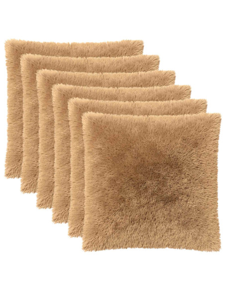 Federa 6 pcs HEERLEN Tortora 55 x 55 cm Fleece PV