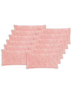 Federa 12 pz HOUTEN Rosa 40 x 80 cm Pelliccia di Coniglio Finta