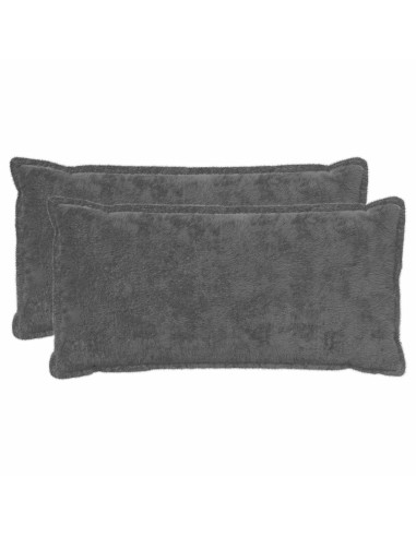 Federa 2 pz HOUTEN Grigio Scuro 40 x 80 cm