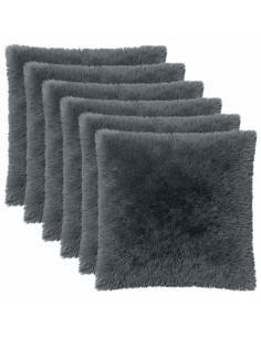 Federa 6 pcs HEERLEN Antracite 55 x 55 cm Fleece PV 2