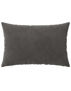 Federa 2 pcs HEERLEN Grigio Scuro 50 x 70 cm Velluto 2