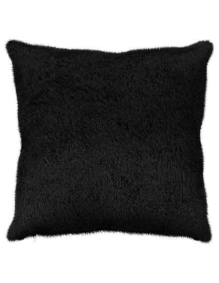 Federa 2 pz HEERLEN Nero 55 x 55 cm Pelliccia di Coniglio Finta
