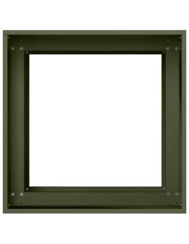 Vaso da giardino Verde Oliva 40 x 40 x 60 cm