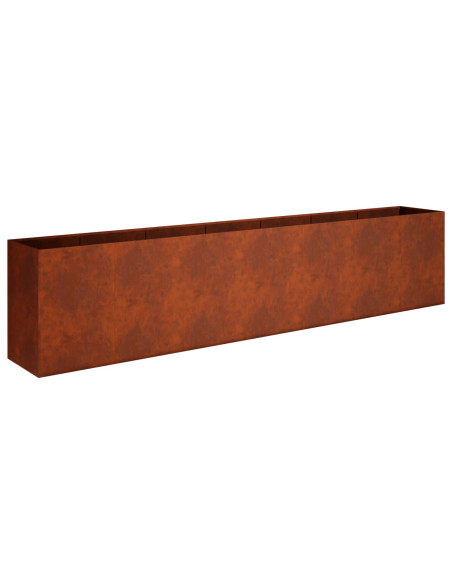 Vaso da giardino Ruggine 280 x 40 x 60 cm Acciaio Corten