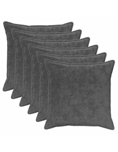 Federa 6 pz HOUTEN Grigio Scuro 80 x 80 cm