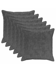 Federa 6 pz HOUTEN Grigio Scuro 70 x 70 cm