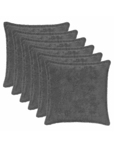 Federa 6 pz HOUTEN Grigio Scuro 45 x 45 cm