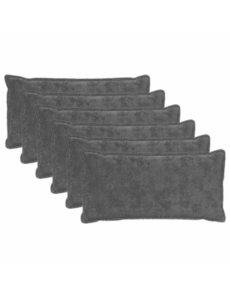 Federa 6 pz HOUTEN Grigio Scuro 40 x 70 cm