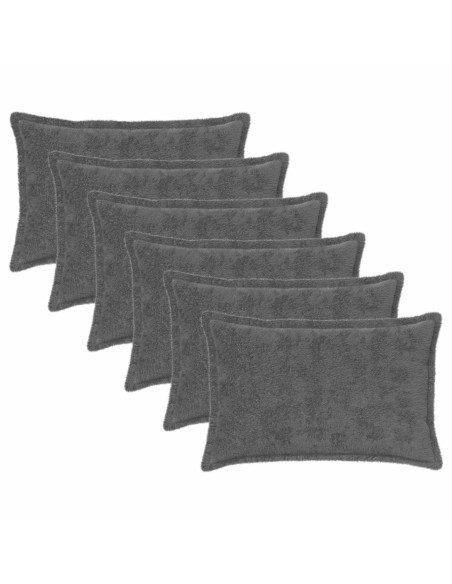 Federa 6 pz HOUTEN Grigio Scuro 30 x 50 cm