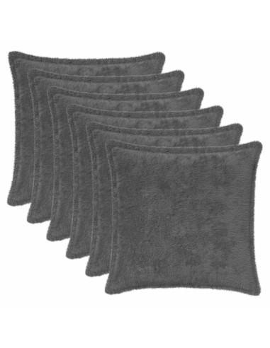 Federa 6 pz HOUTEN Grigio Scuro 30 x 30 cm