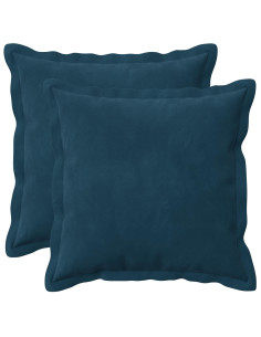 Federa 2 pcs HOUTEN Blu 40 x 40 cm Velluto
