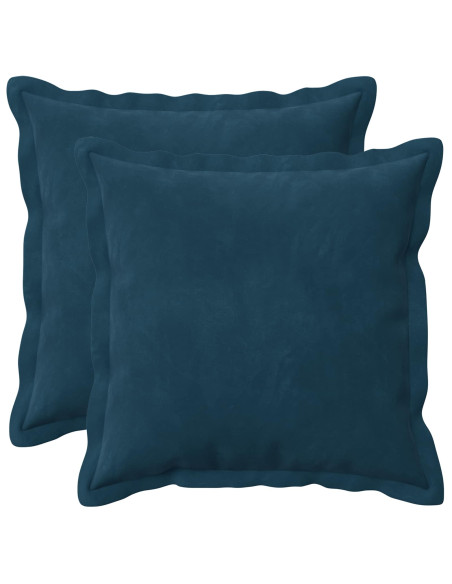 Federa 2 pcs HOUTEN Blu 40 x 40 cm Velluto