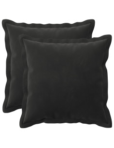 Federa 2 pcs HOUTEN Nero 40 x 40 cm Velluto
