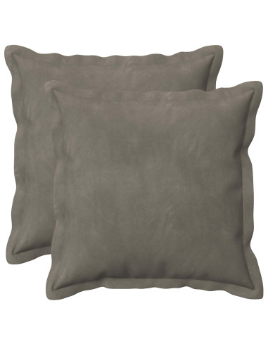 Federa 2 pcs HOUTEN Grigio Chiaro 40 x 40 cm Velluto