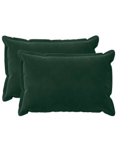 Federa 2 pcs HOUTEN Verde Scuro 30 x 50 cm Velluto