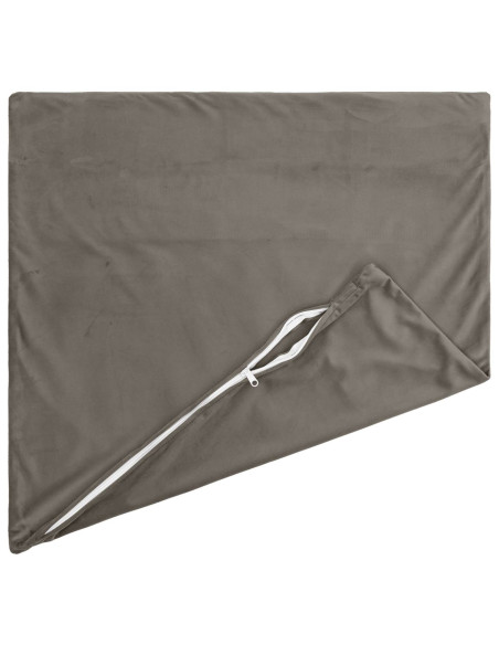 Federa 6 pcs HEERLEN Grigio Chiaro 40 x 40 cm Velluto